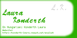 laura konderth business card